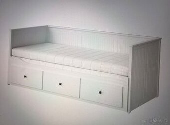 Rozkl. postel se 3 zás. a 2 matr. IKEA Hemnes
