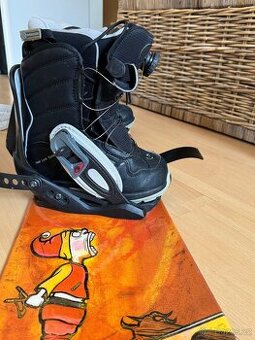 Set snowboard 130 cm + boty vel.37