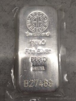 Argor Heraeus stříbrný investiční slitek