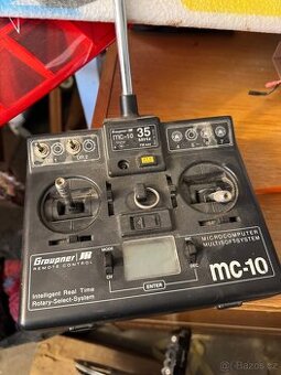 Rc vysílačka Graupner mc-10, 35MHz