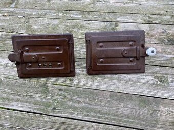 kamna stará kamna pec komponenty dvířka popelník