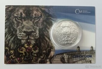 Stříbrná mince Český lev 2023 2 oz