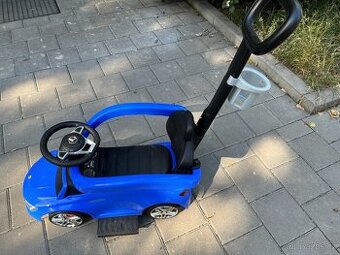 Prodám odrážedlo s vodící tyčí - auto Mercedes, modré