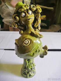 Keramická soška Rybářky