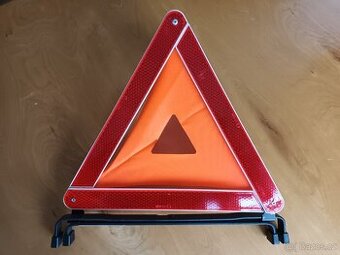 Výstražný trojúhelník s podstavcem 43 cm (těžký, stabilní)