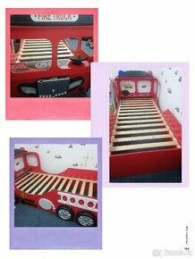 Postel hasičské auto