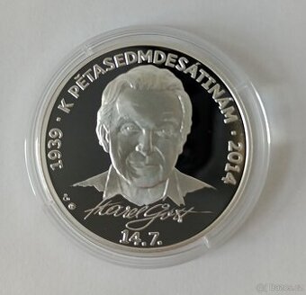 Stříbrná medaile Karel Gott 2013 proof 1oz ,