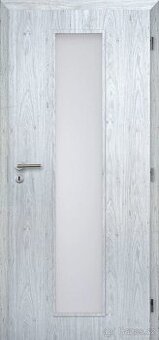 Interiérové dveře prosklené- dub 90L a 60L- nové