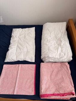 Ikea dětská peřina a polštář včetně povlečení.