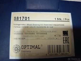 Ložisko kola Discovery 2, 881701