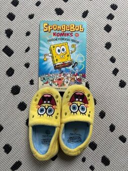 Spongebob přezuvky(vel.32) + komiks