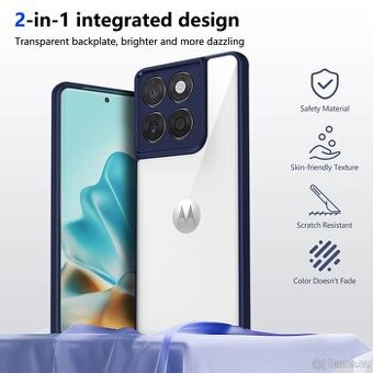 MOTOROLA Edge 50 neo 60 neo kryt modrý, průhledný