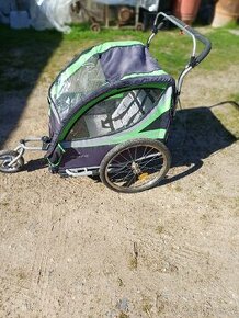 Dětský vozík za kolo pro jedno až dvě děti - 1