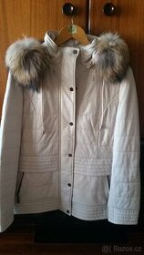 Luxusní kožená zateplená bunda Kara vel. 42