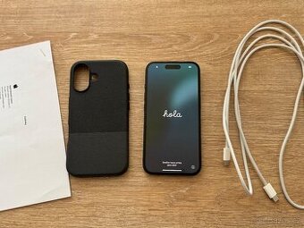 iPhone 16 Cerny 256GB + OtterBox Statement (Zaruka)