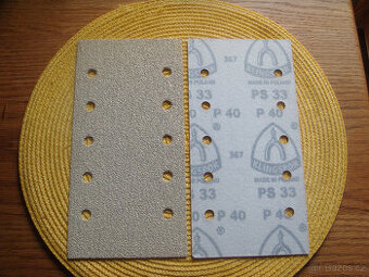 Prodám brusné papíry se suchým zipem KLINGSPOR 230 x 115 mm - 1