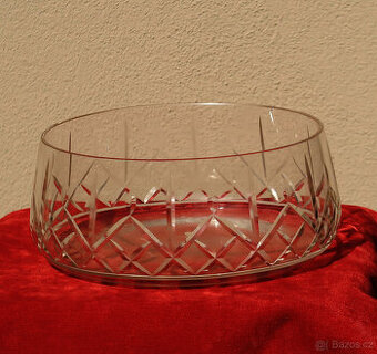 Broušená mísa Bohemia Glass