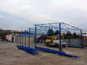 Ocelová konstrukce haly - priehradová 5x10x30 m