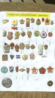 Vojenské a společenské odznaky