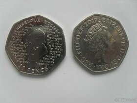 50 pence Sherlock Holmes 2019