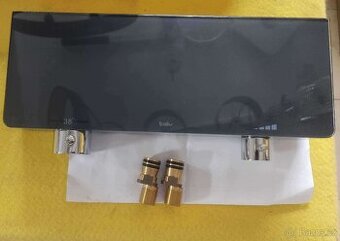 Termostatická sprchová baterie - černé sklo/chrom