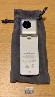 Insta360 - nano pro lightning apple konektor + SDkarta