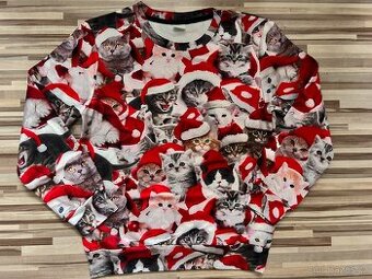 Nová vánoční mikina s kočičkami