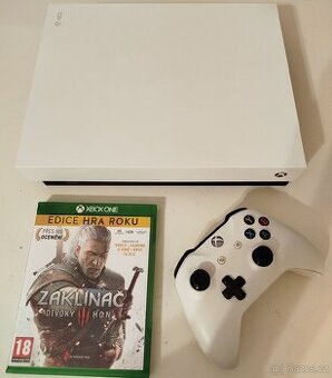 Bilý Xbox One X, 12 her + krabice