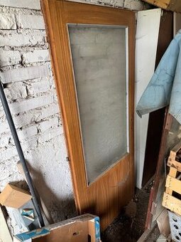 Dveře interiérové 80P - prosklené 2/3 dle foto -