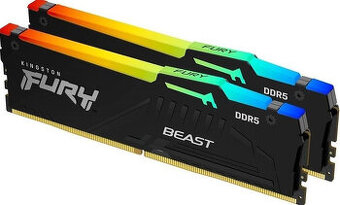 Kingston FURY Black RGB DDR5 32GB(2x16GB) CL30 6000MHz -Nové - 1
