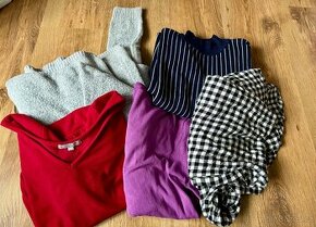 Kardigan, košile, svetr, mikinové šaty, vel. M