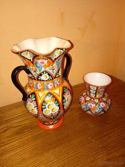 Stará chodska ručně malovaná keramika