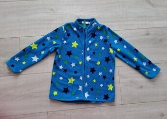 Flísová hvězdičková bunda na zip, vel.98