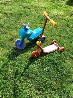 Koloběžka a odrážedlo