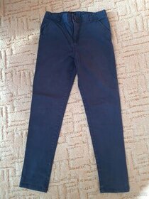 tmavě modré kalhoty velikost 152 - 1