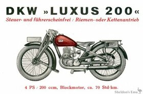 DKW Luxus 200 Blutbase
