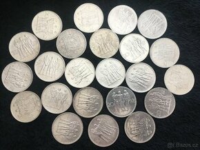 23 kusů stříbrných 20 Kč, mince První Republika ČSR