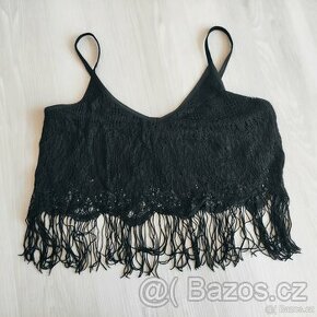 Černý croptop
