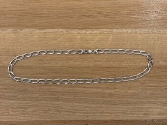 Masivní pánský stříbrný řetízek 35g/55cm, moc pěkný stav