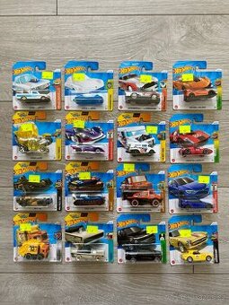 16x Hot Wheels modely autíčka auta