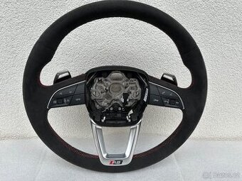 Audi sportovy volant alcantara cerveny 8Y RS3 RSQ3 RS4 RS5
