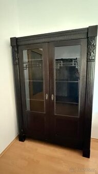 Art deco starožitná skříň masiv dřevo