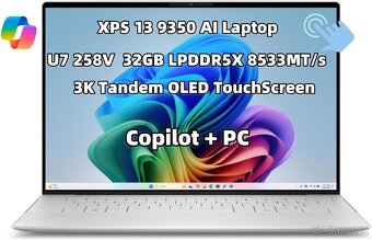Dell XPS 13 (9350) U7-258V_32GB_1TB_ARC 140V_3K DOTYK OLED