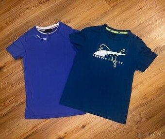 Chlapecká trička Tommy Hilfiger a Puma 11-12let