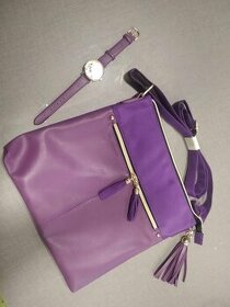 souprava kabelka a hodinky