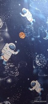 Dětský závěs - motiv vesmír