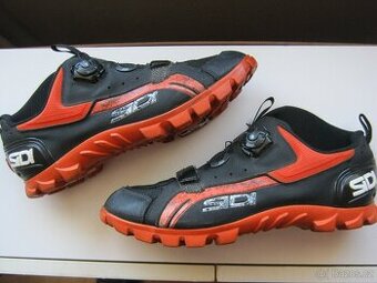 Cyklistické tretry SiDi MTB ,vel. 45, stélka 28,2cm+kufry