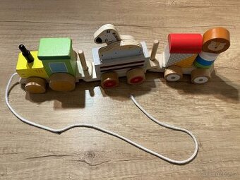Dětský vláček - dřevěný