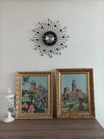 Ručně šité pozlacené obrazy