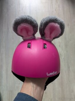 Dětská růžová helma Decathlon Wedze H 100 Jr